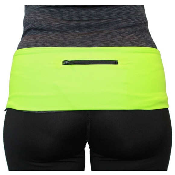 NEON GREEN FANNY PACK (BLACK ZIPPER) SIZE SMALL - Picture 2 of 5